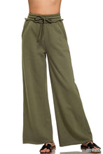 Load image into Gallery viewer, Fleece Exposed Seam Wide Leg Sweatpants