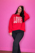 Load image into Gallery viewer, Checkered Love Sweatshirt