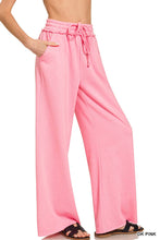 Load image into Gallery viewer, Fleece Exposed Seam Wide Leg Sweatpants
