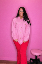 Load image into Gallery viewer, Be Mine Pink Shacket
