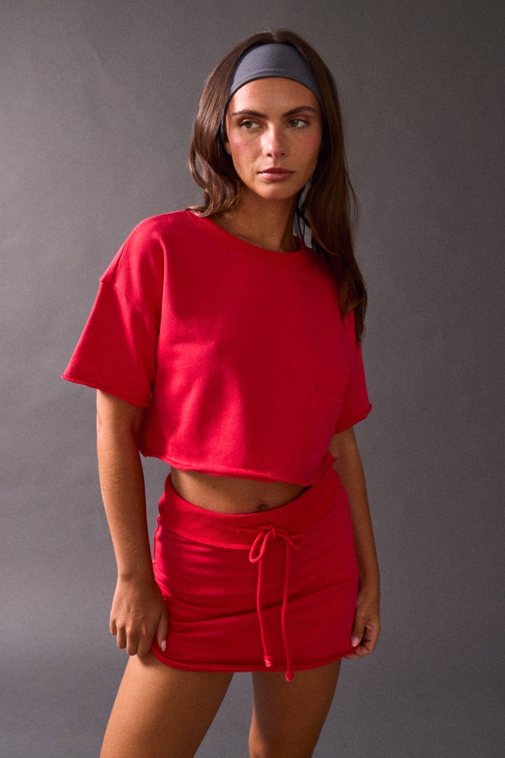 PT17902-CC - Nora Crop T Shirt and Skort Set
