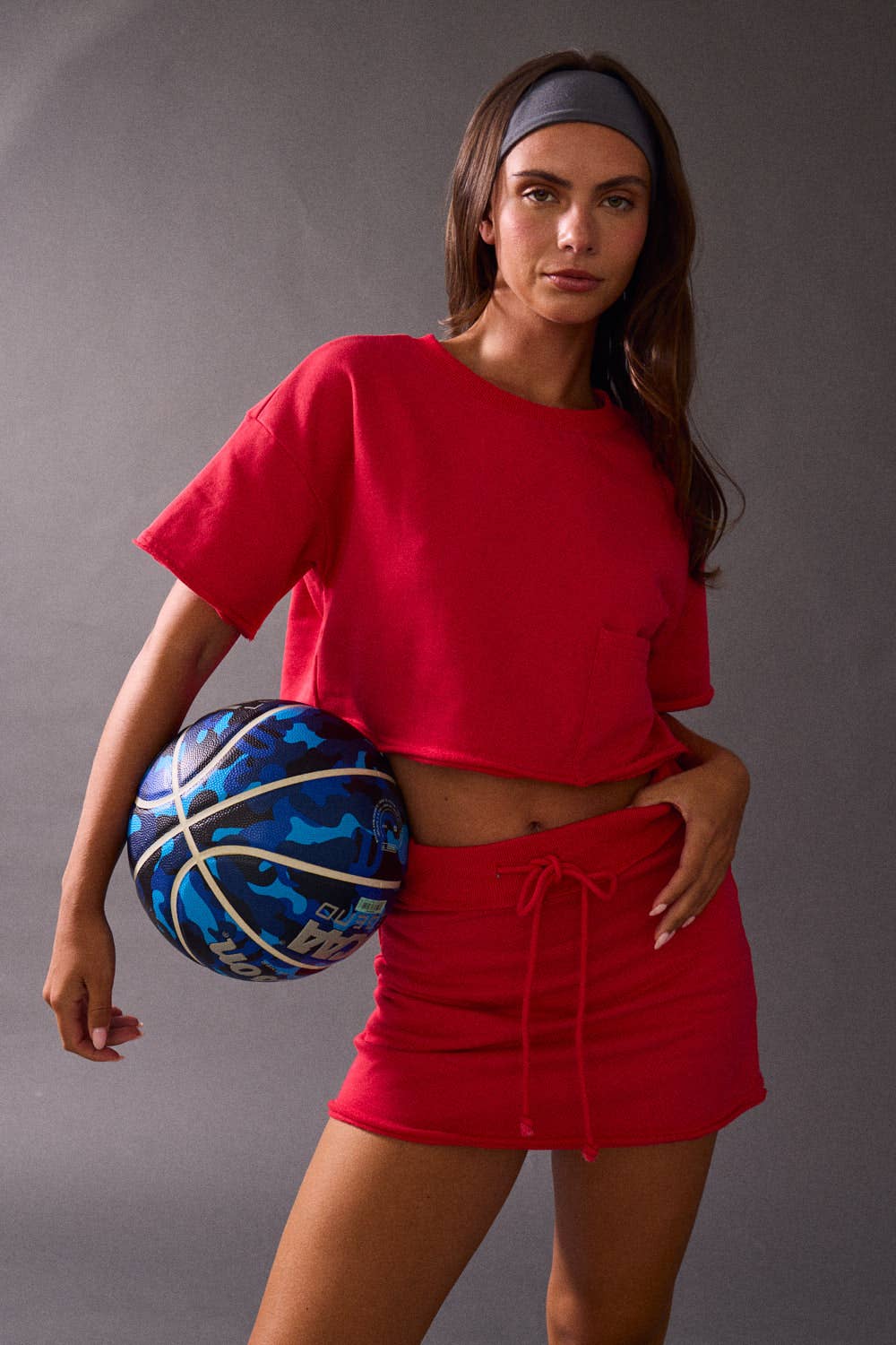 PT17902-CC - Nora Crop T Shirt and Skort Set