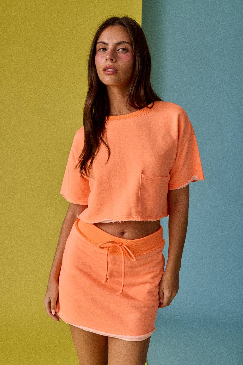 PT17902 - Nora Crop T-Shirt and Skort Set