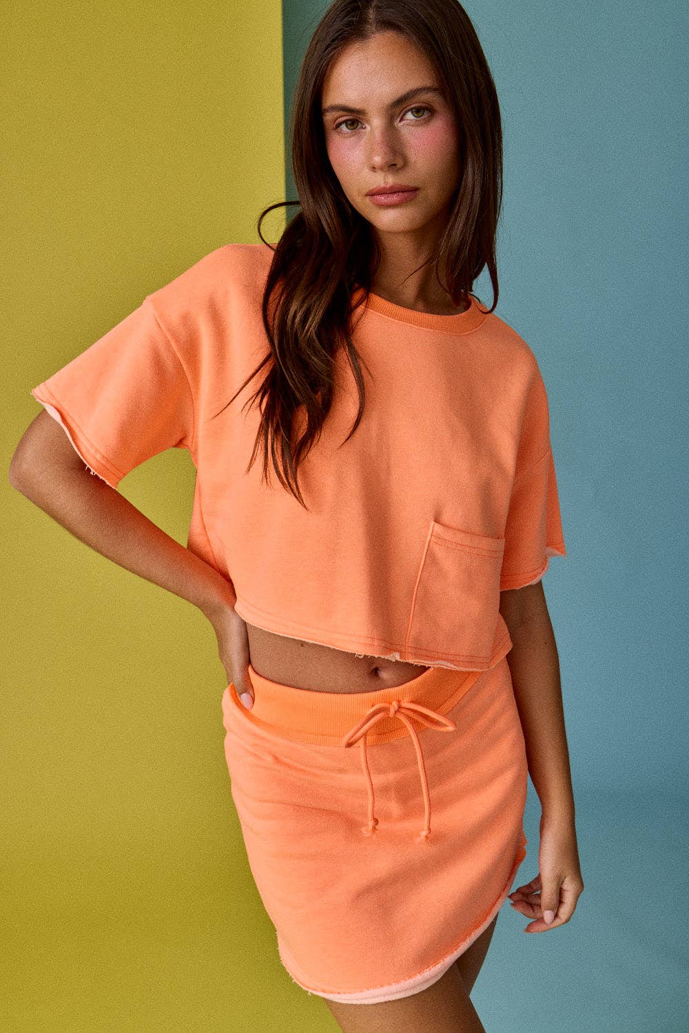 PT17902 - Nora Crop T-Shirt and Skort Set