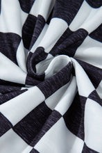 Load image into Gallery viewer, 2-Tone Checked Print High Waist Wide Leg Pants
