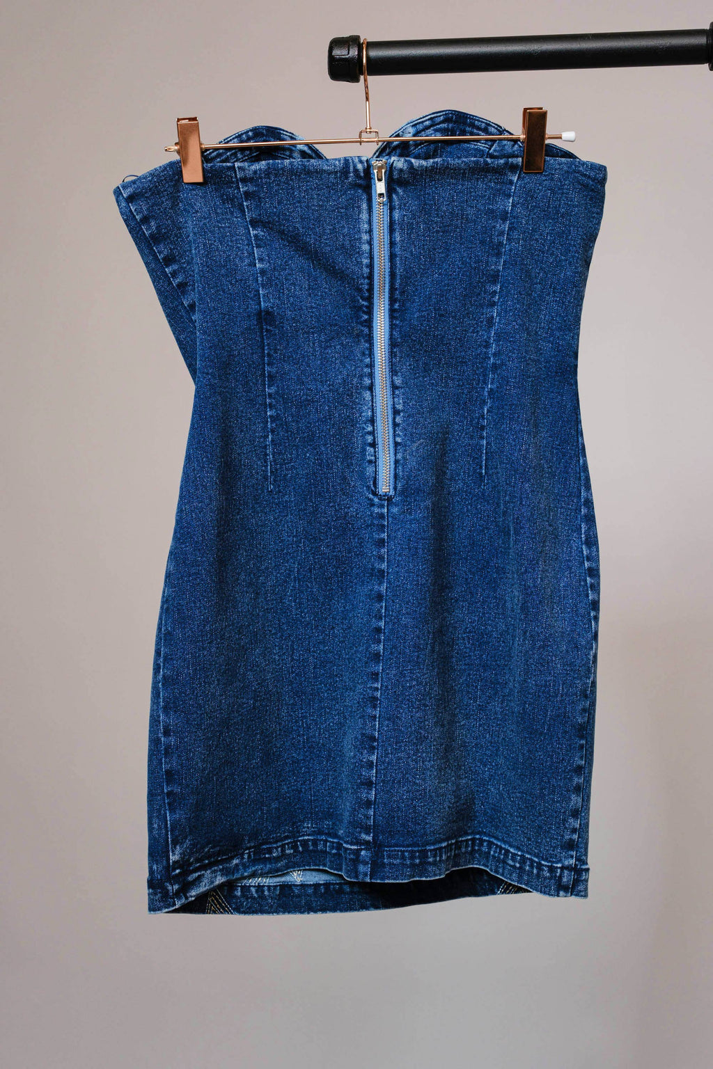 Cutout Denim Minidress