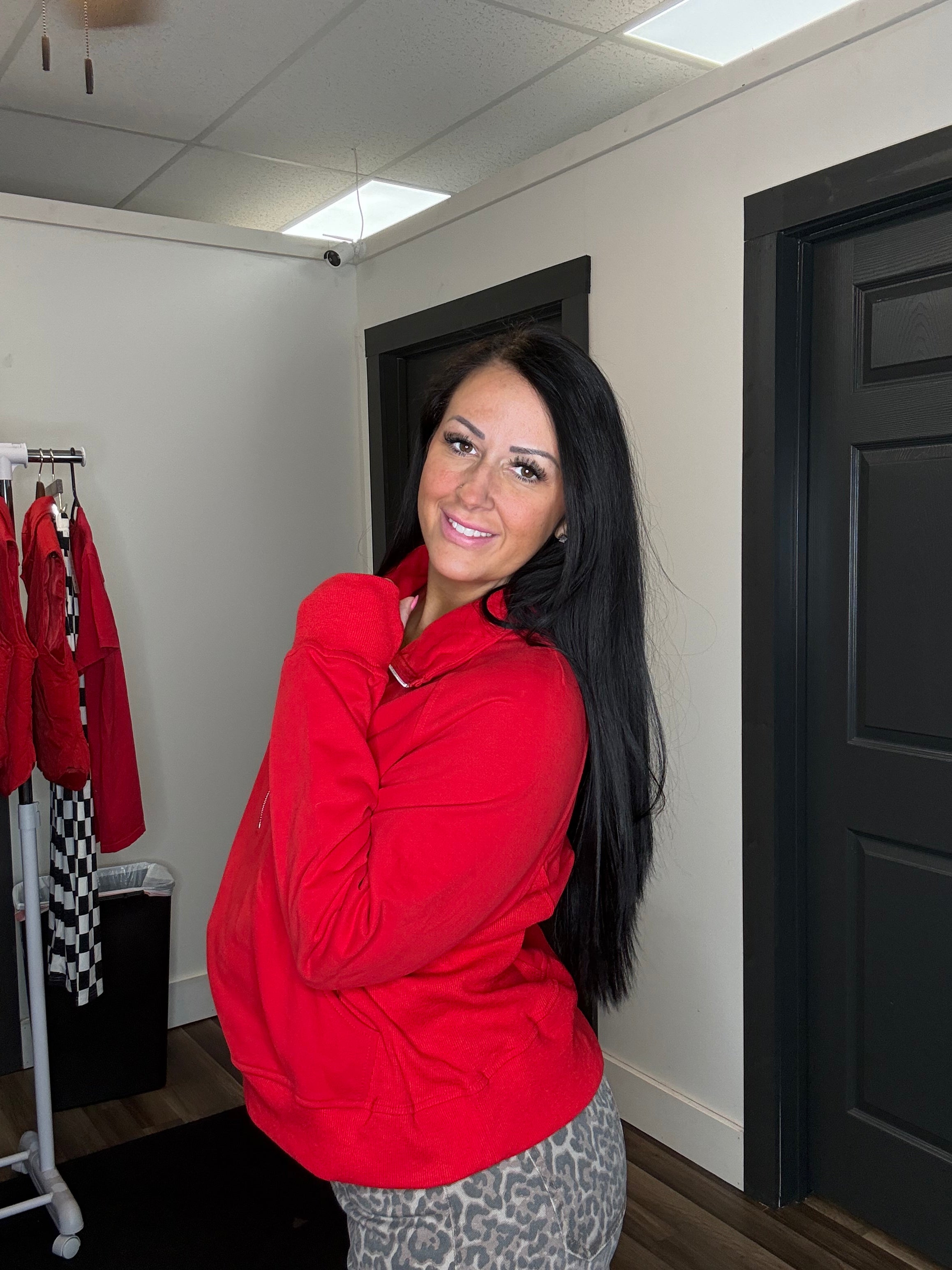 Red Runaway Bride Lounge Top