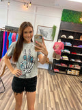 Turquoise Peace Graphic Tee