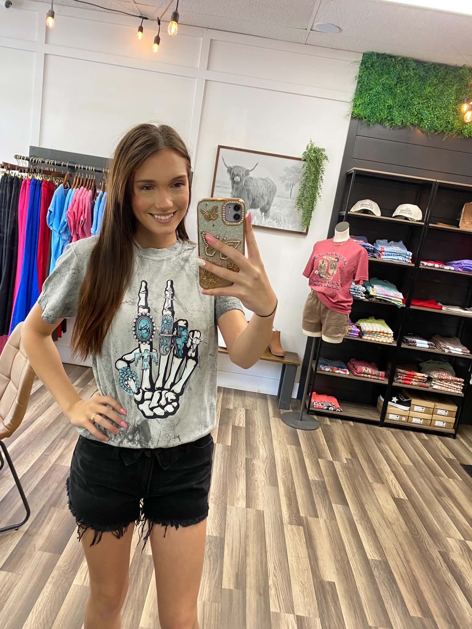 Turquoise Peace Graphic Tee