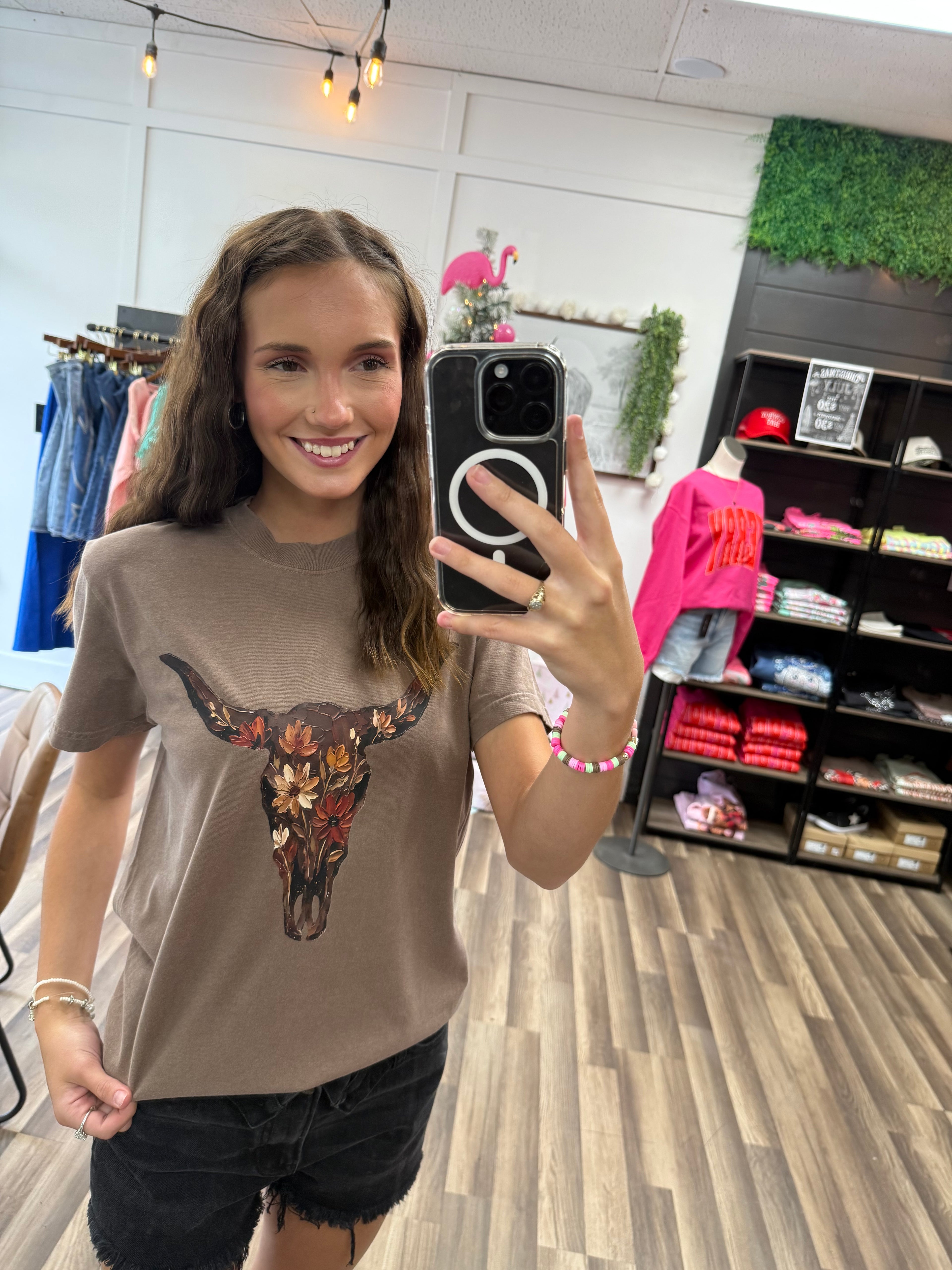 Wildflower Longhorn Tee