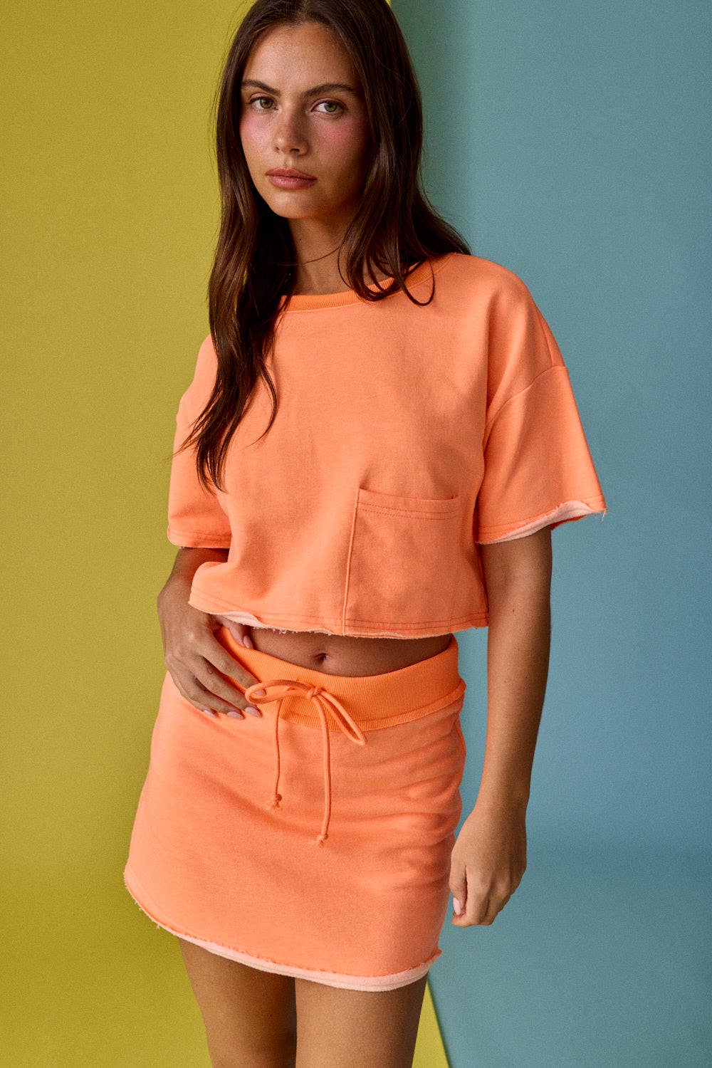 PT17902 - Nora Crop T-Shirt and Skort Set