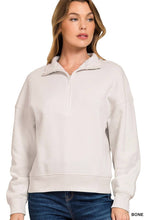 Load image into Gallery viewer, Fleece High Neck Half Zip Sweatshirts
