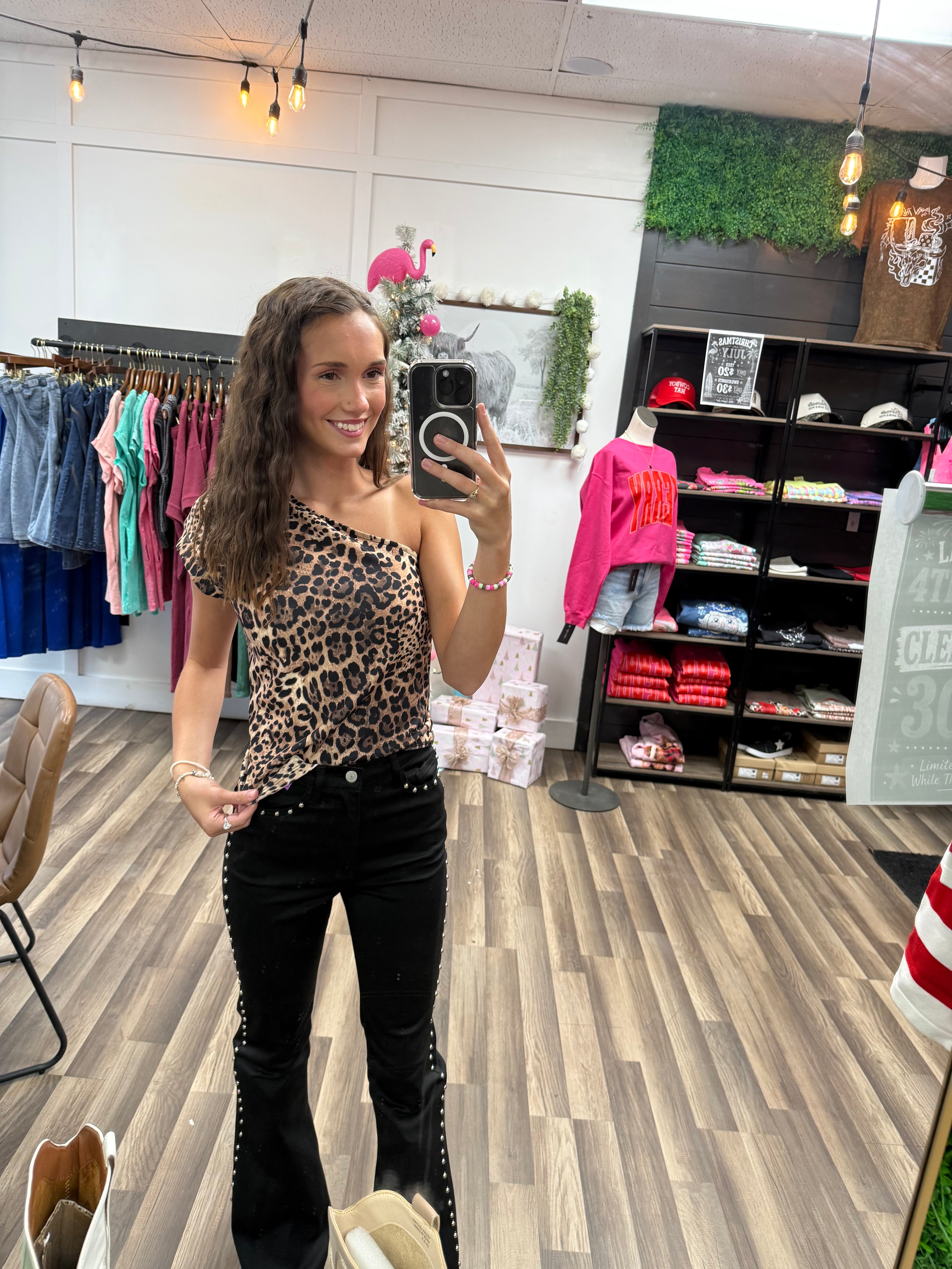 Wild Side Satin Top
