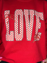 Load image into Gallery viewer, Checkered Love Sweatshirt
