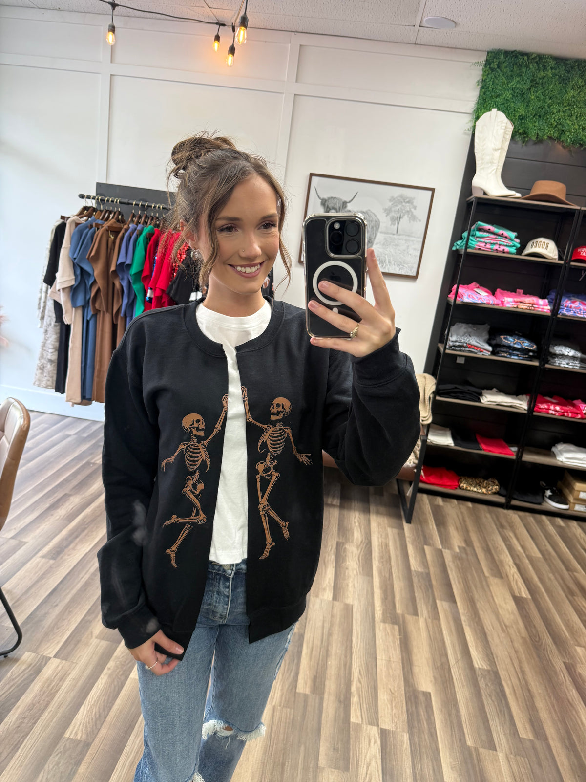Skeleton Shuffle Cardigan