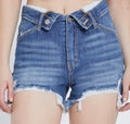 Risen High Rise Fold Over Shorts