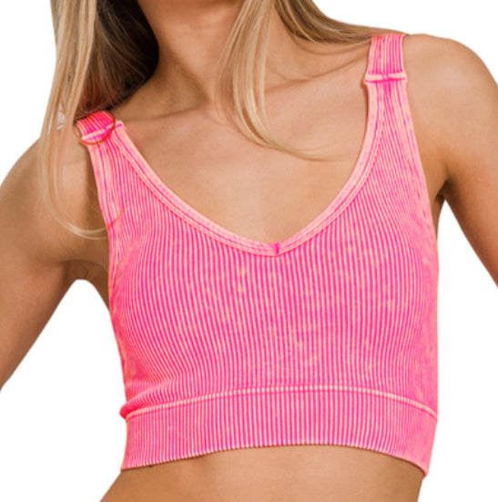 Ribbed Crop Tops