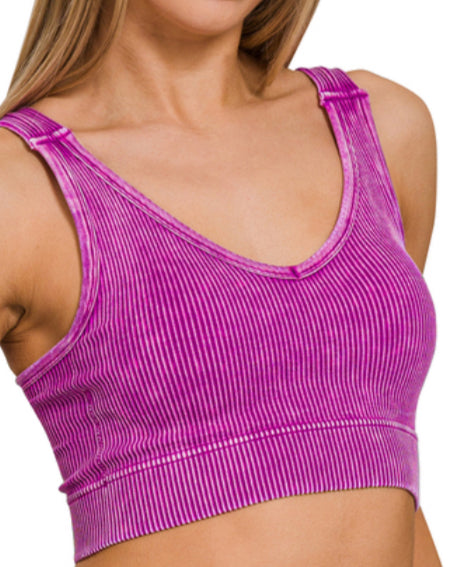 Ribbed Crop Tops