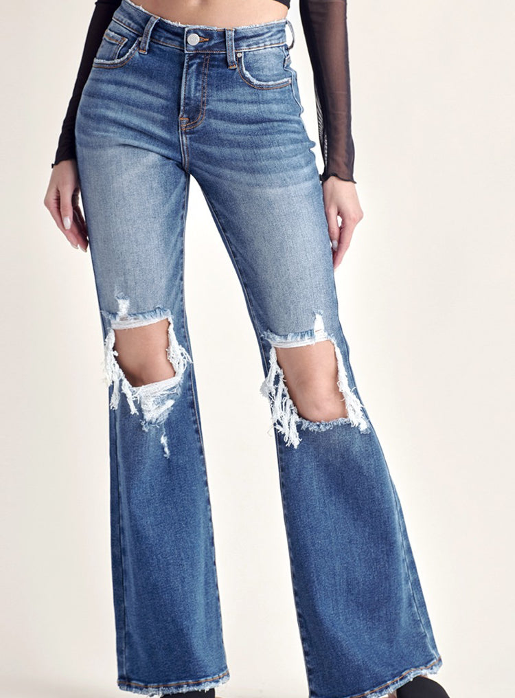 Hope Mid Rise Flare Jeans