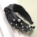 Knotted Faux Pearl Rhinestone Head band