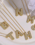 Bubble Ballon Initial Necklace