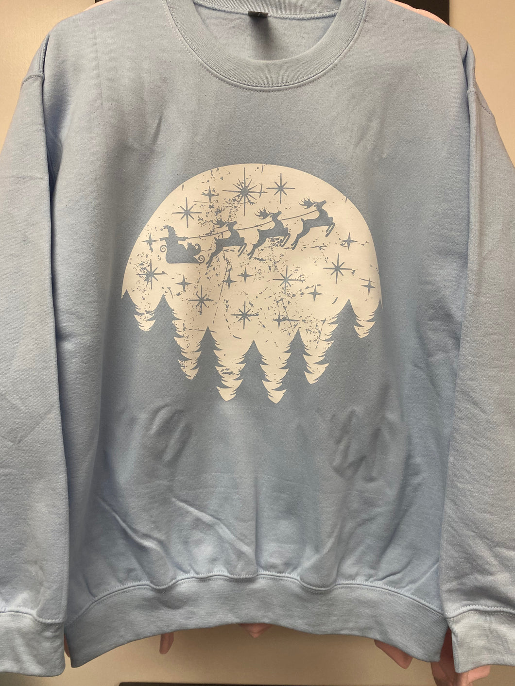 Santa and His Sleigh Graphic Sweatshirt