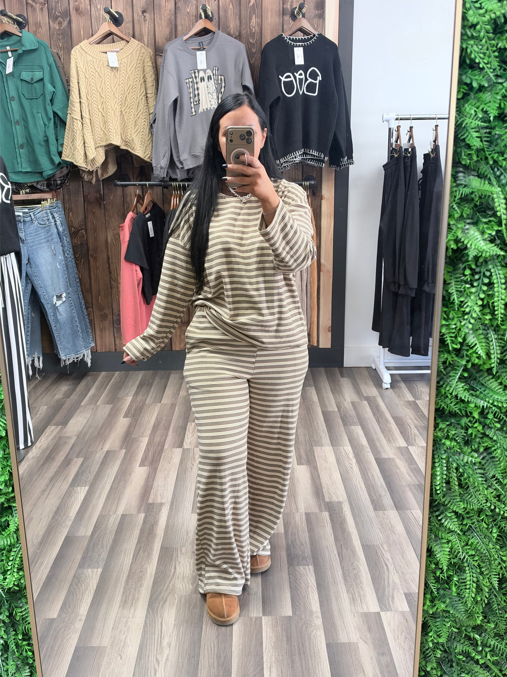 The Mocha Stripe Set