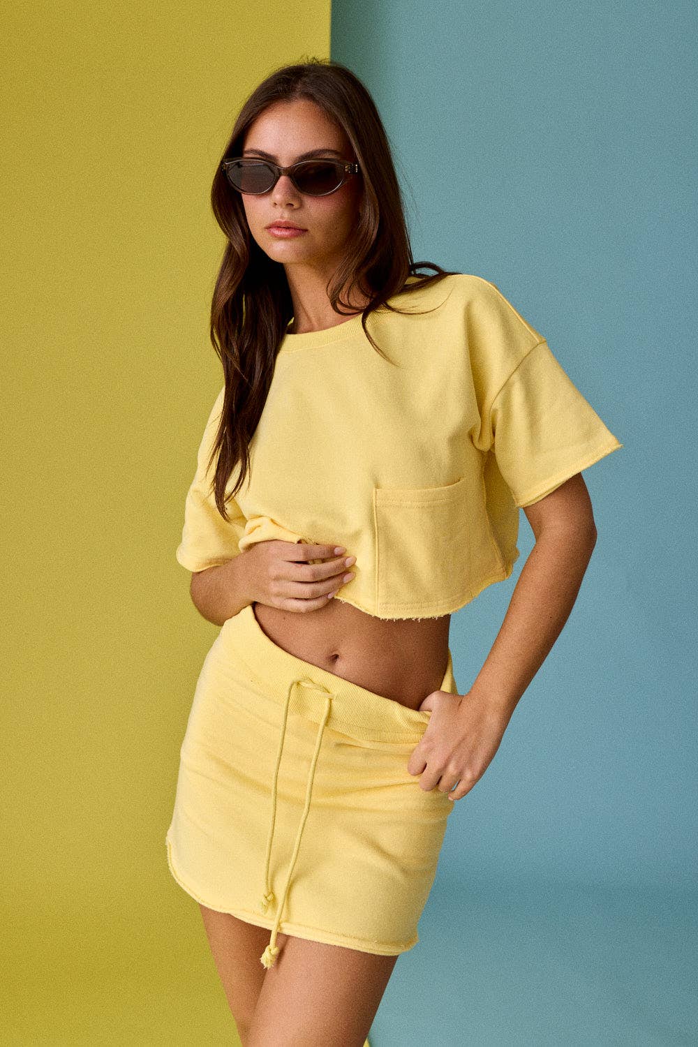 PT17902 - Nora Crop T-Shirt and Skort Set