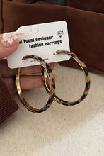 Load image into Gallery viewer, Stainless Alloy Leopard Hoop Earrings
