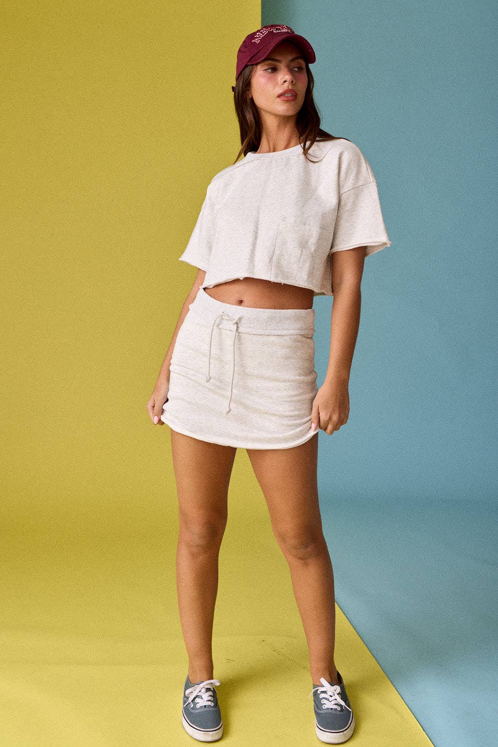 PT17902 - Nora Crop T-Shirt and Skort Set