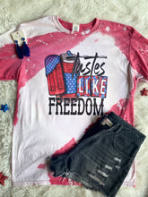 Load image into Gallery viewer, Tastes like Freedom Graphic Bleached Tee
